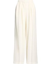 ELEH - Ivory Pants Cotton, Polyester, Nylon, Linen - Lyst