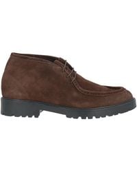 Andrea Ventura Firenze - Dark Ankle Boots Leather - Lyst
