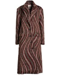 Marco De Vincenzo - Brick Coat Virgin Wool, Mohair Wool, Polyester - Lyst