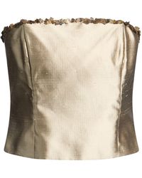 Clips - Khaki Top Silk - Lyst