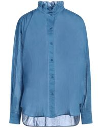 Isabel Marant - Ruched Cotton Crew-Neck Shirt - Lyst