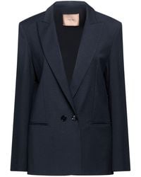 Twinset - Midnight Blazer Polyester, Wool, Viscose, Elastane - Lyst