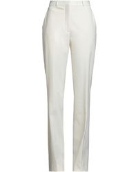 Del Core - Cream Pants Polyester, Virgin Wool, Elastane, Acetate, Silk - Lyst
