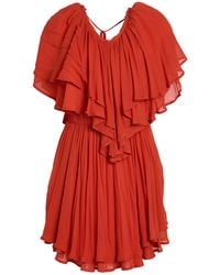 Dondup - Mini Dress Viscose - Lyst