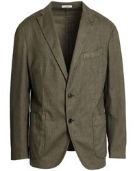 Boglioli - Dark Blazer Cotton, Linen, Polyester, Elastane - Lyst