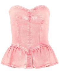 Isabel Marant - Top Cotton, Elastane - Lyst