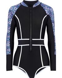 Duskii 'Waikiki Nights' Badeanzug - Schwarz