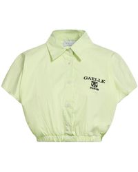Gaelle Paris - Lime Top Cotton, Polyamide, Elastane - Lyst