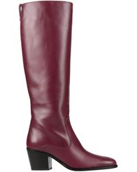 Tod's - Burgundy Boot Calfskin - Lyst
