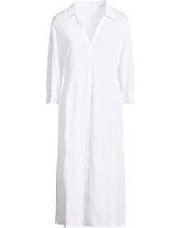 120% Lino - Midi Dress - Lyst