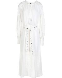 WANDERING Midi Dress - White