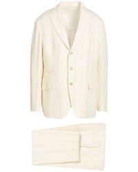 Eleventy - Cream Suit Linen, Wool, Silk - Lyst