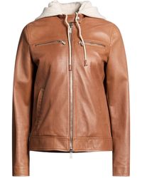 Eleventy - Jacket Leather - Lyst
