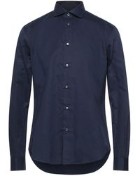 Brian Dales Baumwolle Hemd in Blau für Herren Herren Bekleidung Hemden Freizeithemden und Hemden 