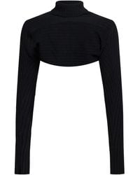 SIMONA CORSELLINI - Shrug Polyamide, Wool, Viscose, Cashmere - Lyst