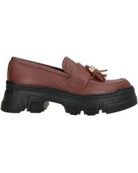 Pollini - Tan Loafers Calfskin - Lyst
