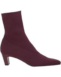 Zinda - Burgundy Ankle Boots Textile Fibers - Lyst
