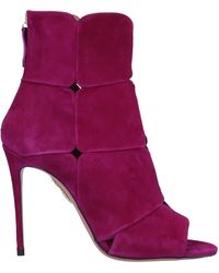 Aquazzura Ankle Boots - Purple