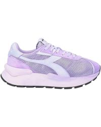 Diadora - Mauve Sneakers Leather, Textile Fibers - Lyst