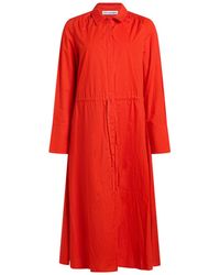 Attic And Barn - Midi Dress Cotton - Lyst