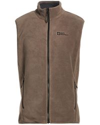 Jack Wolfskin - Khaki Vest Polyester - Lyst
