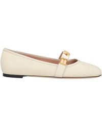 Bally - Ivory Ballet Flats Lambskin - Lyst
