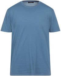 Herren Bekleidung T-Shirts Kurzarm T-Shirts Loro Piana Seide T-shirt Aus Seiden/baumwolljersey in Blau für Herren 