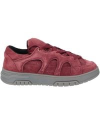 Santha - Burgundy Sneakers Leather - Lyst
