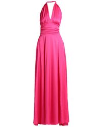 Olla Parèg - Fuchsia Maxi Dress Polyester, Elastane - Lyst