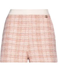 Femme Vêtements Shorts Shorts habillés Pantalons courts Coton Twinset en coloris Rose 