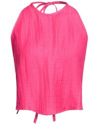 Kaos - Fuchsia Top Viscose, Linen, Polyester, Polyamide - Lyst