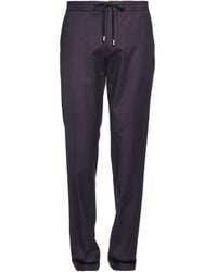 Lardini - Dark Pants Wool, Elastane - Lyst