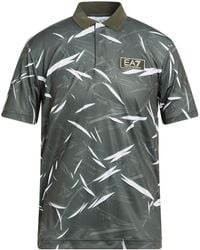 EA7 - Military Polo Shirt Polyester - Lyst