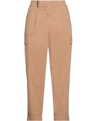 Peserico - Camel Pants Cotton, Elastane - Lyst