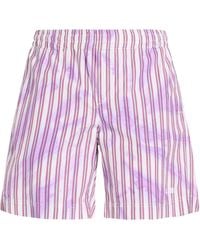 MSGM - Lilac Shorts & Bermuda Shorts Cotton - Lyst