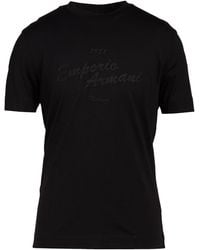 Emporio Armani - T-Shirt Cotton - Lyst