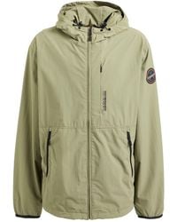 Napapijri - Khaki Jacket Polyamide, Polyurethane - Lyst