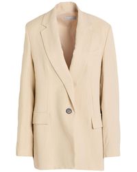 Antonelli - Blazer Viscose, Linen - Lyst