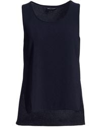 Emporio Armani - Midnight Top Polyester, Elastane - Lyst