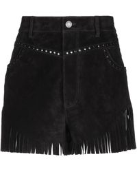 Donna Abbigliamento da Shorts da Mini shorts Mini short in vellutoSaint Laurent in Velluto di colore Nero 