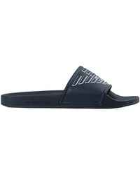 mens emporio armani sliders