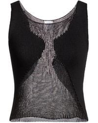 Pinko - Denim Top Cotton, Polyamide, Polyester - Lyst