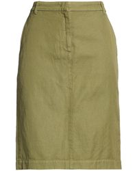 Aspesi - Military Midi Skirt Cotton, Linen - Lyst