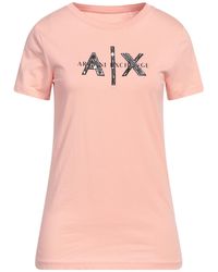 ARMANI EXCHANGE - Apricot T-Shirt Cotton - Lyst