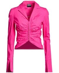Versace Jeans Couture - Fuchsia Shirt Cotton, Elastane - Lyst