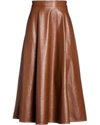 MSGM - Midi Skirt Polyester, Elastane, Polyurethane - Lyst