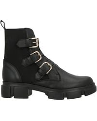 Pollini - Ankle Boots Leather, Textile Fibers - Lyst