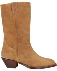 Sonora Boots - Camel Ankle Boots Leather - Lyst