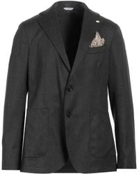 Manuel Ritz - Charcoal Blazer Wool, Elastane - Lyst