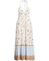 Eleventy - Maxi Dress Linen - Lyst
